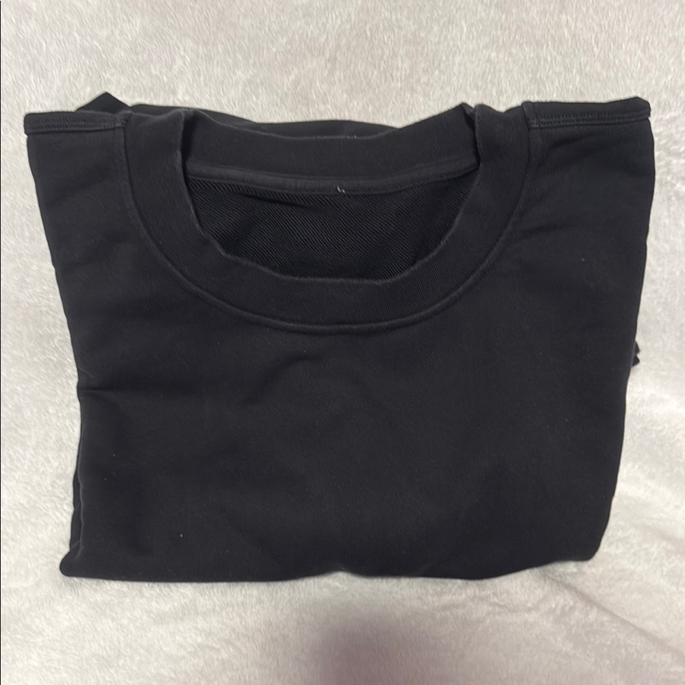 Lululemon Black Crew Neck Oversized Sweatshirt